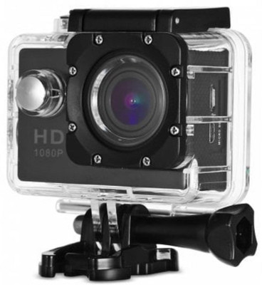 RHONNIUM Plain 1080-HD Cam-059 ® FULL HD CAMERA 1080P Sports and Action Camera(Black, 12 MP)