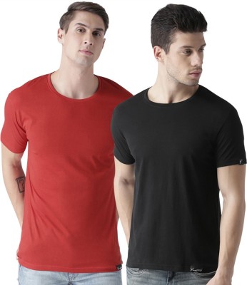 Young trendz Solid Men Round Neck Multicolor T-Shirt