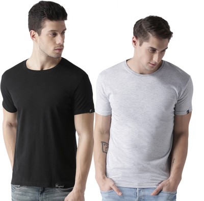 Young trendz Solid Men Round Neck Multicolor T-Shirt