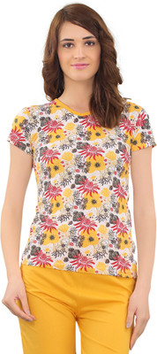 zebu Casual Regular Sleeve Printed Women Multicolor Top