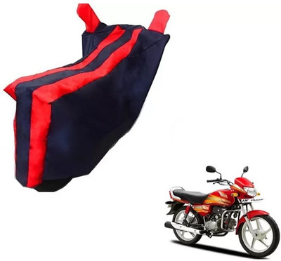 ELECTRIBLES Two Wheeler Cover for Hero(HF, Black, Red)