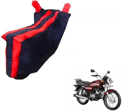 KAROBAR Two Wheeler Cover for Hero(HF Dawn, Black, Red)