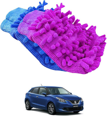 aksmit Microfiber Vehicle Washing  Hand Glove(Pack Of 2)