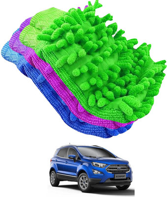 aksmit Microfiber Vehicle Washing  Hand Glove(Pack Of 3)