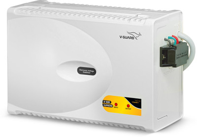 V-Guard V 500 Supreme for 2 Ton A.C (170V To 275V) Voltage Stabilizer(Grey)