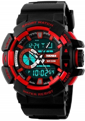 SKMEI 1117 Red 1117 Sports Analog-Digital Watch  - For Men
