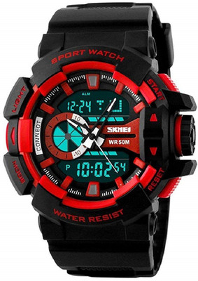 SKMEI 1117 Red 1117 Sports Analog-Digital Watch - For Men