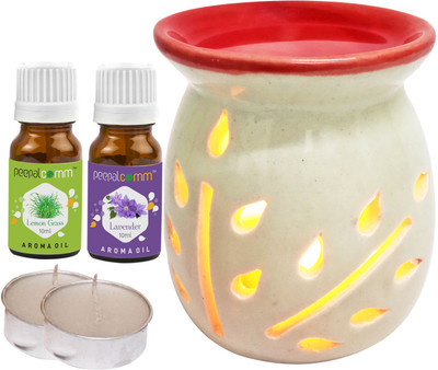 PeepalComm Lavender, lemongrass Diffuser Set PC-TOPREDDIFF-2TL-LG-LV(5 x 4 ml)