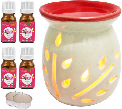 PeepalComm Rose Diffuser Set PC-TOPREDDIFF-2TL-4RS(7 x 5.71 ml)