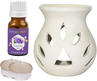 PeepalComm lavender Diffuser Set PC-TDIFF25WHITE-2TL-LV(4 x 2.5 ml)