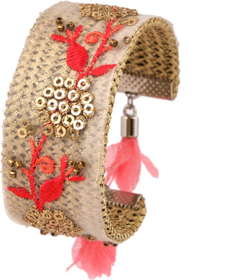 Adorn Fabric, Metal Gold-plated Cuff
