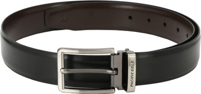 Pacific Gold Men Formal Brown, Black Artificial Leather Reversible Belt