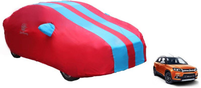 Auto Oprema Car Cover For Maruti Suzuki Vitara Brezza (With Mirror Pockets)(Blue, Red)