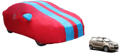 Auto Oprema Car Cover For Maruti Suzuki WagonR Stingray (With Mirror Pockets)(Blue, Red)