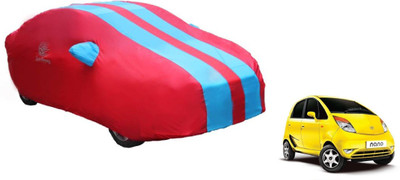 Auto Oprema Car Cover For Tata Nano Genx (With Mirror Pockets)(Blue, Red)