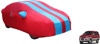 Auto Oprema Car Cover For Chevrolet Tavera (With Mirror Pockets)(Blue, Red)