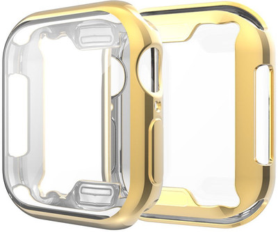 KAZUKI Screen Guard for 42mm Apple Watch Series 3/Series 2/Series 1 (42mm) Soft Flexible Case (Gold)(Pack of 1)