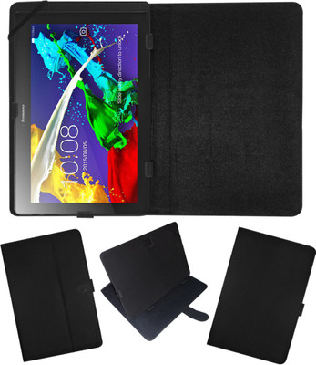 Fastway Flip Cover for Lenovo Tab 2 A10-70(Black, Cases with Holder, Pack of: 1)