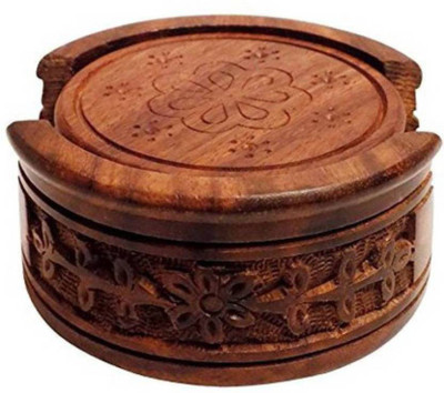 FUTURE GENERATION V GROUP Round Reversible Wood Coaster(Pack of 6)