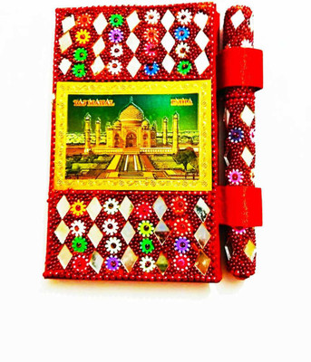 TANISHKA CREATIONS Handcrafted Mini Diary Unruled 50 Pages(Red)