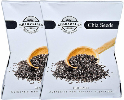 KHARAWALA'S Healthy and Nutritious (Chia Seeds) Pack of 2-500 gms (250 gms each) Chia Seeds(500 g, Pack of 2)