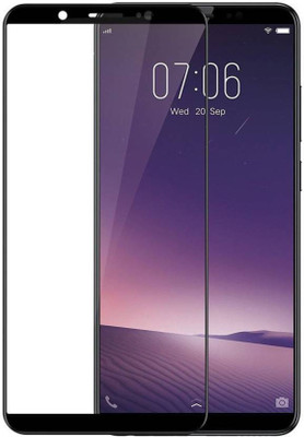 Mystry Box Tempered Glass Guard for Vivo V7 black 9h full glue 5d tempered glass(Pack of 1)