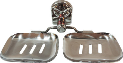 Epraiser A1 SS Nano Double Square Deluxe Elegant Soap Dish(Silver)