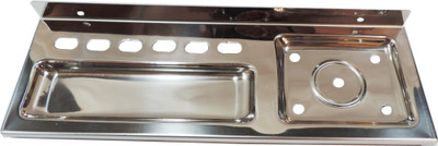 Epraiser A1 SS 3 in One Deluxe Elegant Soap Dish(Silver)