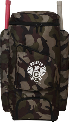 GRIFFIN Junior Duffel Cricket KIT Bag Backpack Bag (BAT NOT Included)(Green, Kit Bag)