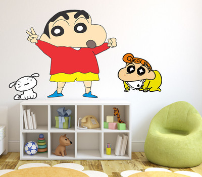 fuzzy 70 cm chin chan Self Adhesive Sticker(Pack of 1)