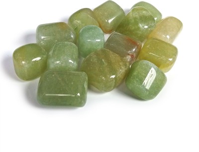REIKI CRYSTAL PRODUCTS Natural Green Jade Tumble Crystals / Stones for Reiki Healing and Vastu Correction and Increase Creativity 100 Grams Tumble Stone Regular Rectangular Crystal Stone(Green 100 g)