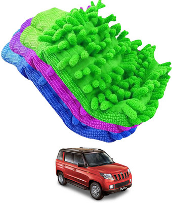 aksmit Microfiber Vehicle Washing  Hand Glove(Pack Of 3)
