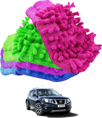 Rhtdm Microfiber Vehicle Washing  Hand Glove(Pack Of 4)