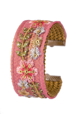 Adorn Fabric, Metal Gold-plated Cuff