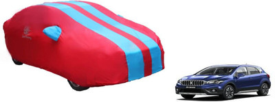Auto Oprema Car Cover For Maruti Suzuki S-Cross (With Mirror Pockets)(Blue, Red)