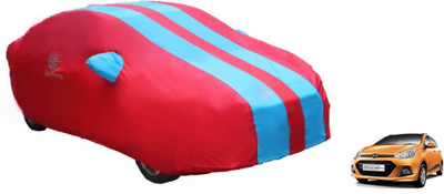 Auto Oprema Car Cover For Hyundai Grand i10 (With Mirror Pockets)(Blue, Red)
