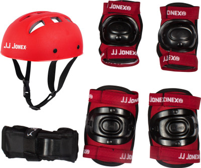 JJ Jonex Injury Resistance Protective Set (Size Small) Skating Guard Combo(Multicolor)