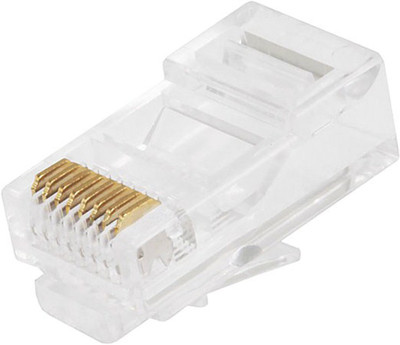 

RIVER FOX 100 Pcs Pack Cat6 Cat5e RJ-45 Lan Adapter(1024 Mbps)