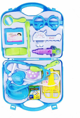 Zahuu Medical-Kit Doctor Role Play Toy Set with Incredible Detailing for Kids (Blue)