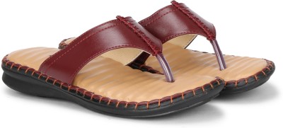 FASHIMO Women Wedges(Maroon, Beige , 9)