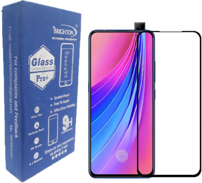 BRIGHTRON Edge To Edge Tempered Glass for BRIGHTRON FULL Glue Edge-to-Edge 11D Tempered Glass for Vivo V15 Pro Full HD 9H Hardness Screen Protector Full Body Coverage Edge to Edge Tempered Glass Screen Protector For Vivo V15 Pro (11D Tempered Glass)(Pack of 1)