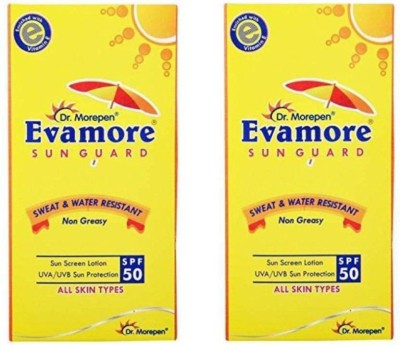 Dr. Morepen Sunscreen - SPF uva + uvb PA++ evamore lotion 100ml ( pack of 2 )(200 ml)