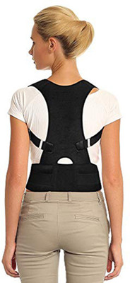 SPERO Neoprene Magnetic Lumbar Waist Support Eases Pain Energizing Abdominal Belt(Black)