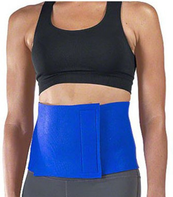 INSTAFIT 11 inch width one size fits all Neoprene Slimming & Abdominal Belt(Blue, Black)