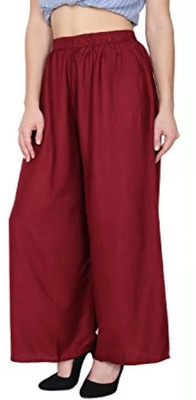 SCH Regular Fit Women Maroon Trousers