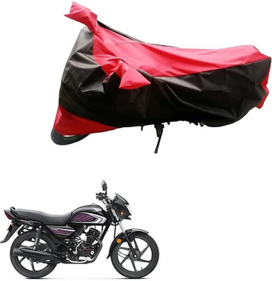 ELECTRIBLES Two Wheeler Cover for Yamaha(YBR 125, Black, Red)