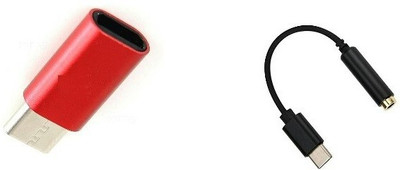 

BB4 TYPE C TO 3.5 MM HEADPHONE CABLE WITH TYPE C TO MICRO USB Adapter(Multicolor)