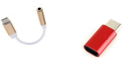 

Freya USB Type C to 3.5mm Audio Jack Converter CABLE WITH TYPE C TO MICRO USB Adapter(Multicolor)