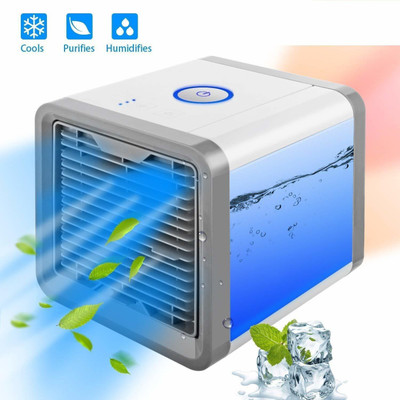 

Vijeta expo Mini Portable Air Cooler Fan Arctic Air Personal Space Cooler The Quick & Easy Way to Cool Any Space Air Conditioner Device Home Office Room/Personal Air Cooler(White, 0.375 Litres)