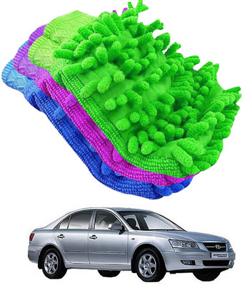 aksmit Microfiber Vehicle Washing  Hand Glove(Pack Of 3)